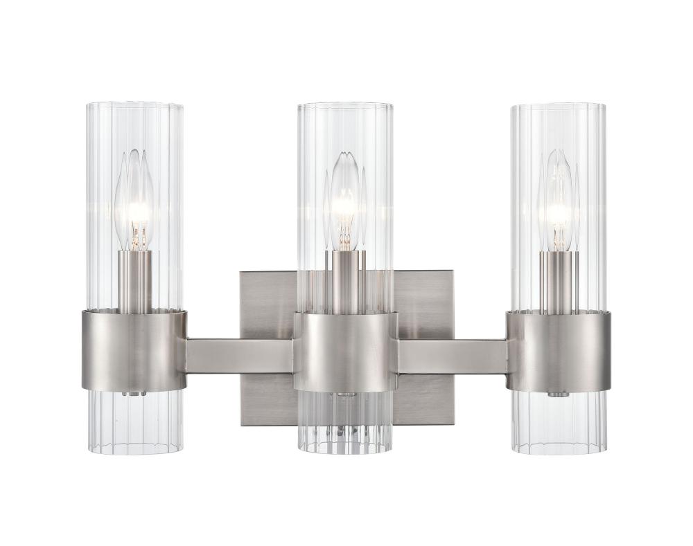 Caberton 3-Light Vanity Brushed Nickel