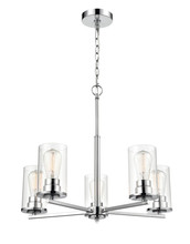 Millennium 2715-CH - Verlana 5-Light Chandelier Ceiling Light Chrome