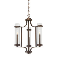 Millennium 1983-RBZ - Milan 3-Light Chandelier Ceiling Light Rubbed Bronze