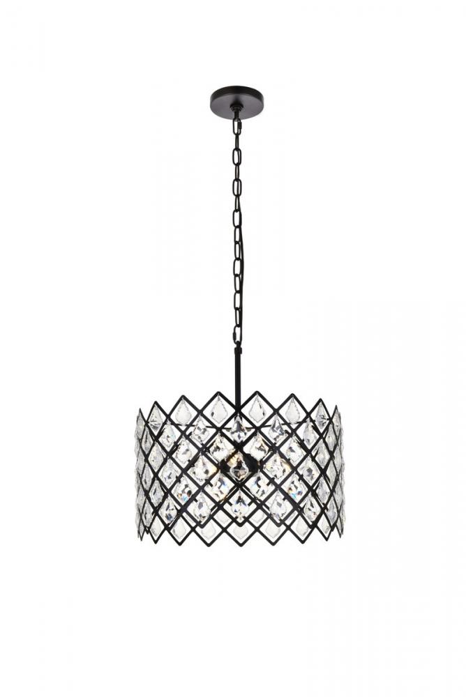 Lyla 16 Inch Pendant in Black