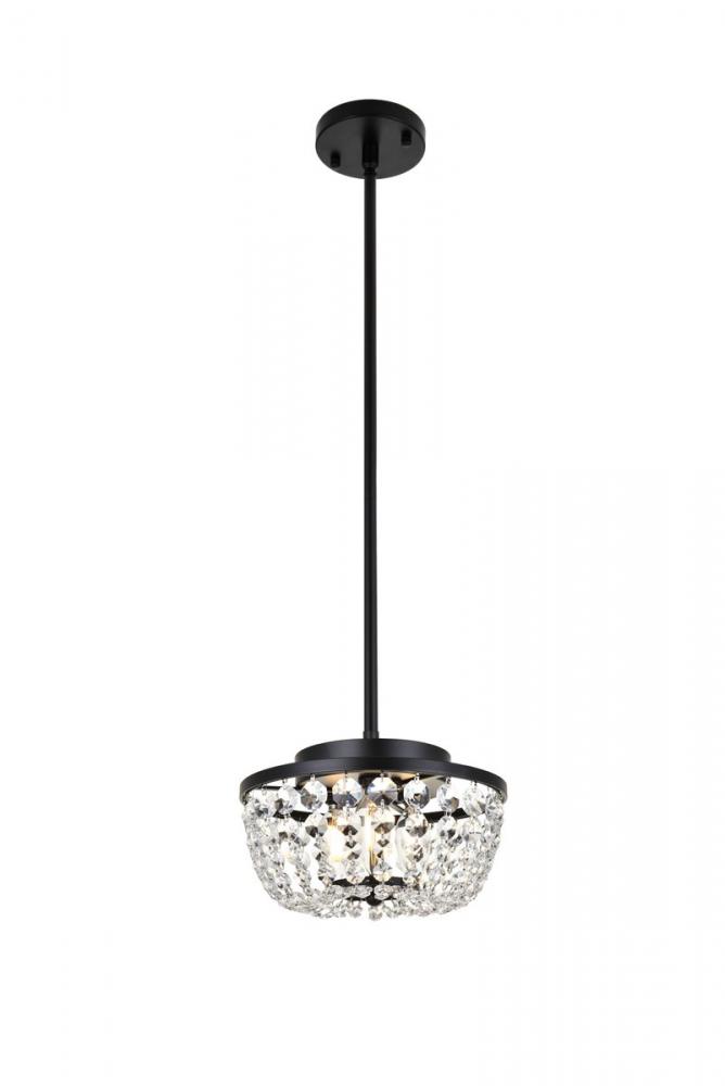 Gianna 10 Inch Pendant in Black