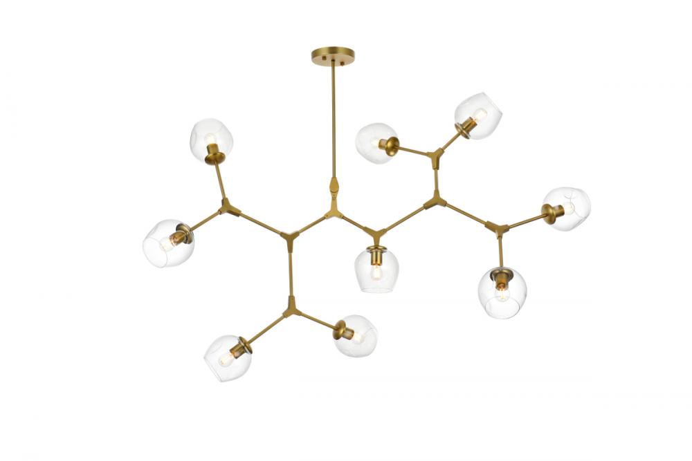 Cavoli 60 Inch Chandelier in Brass