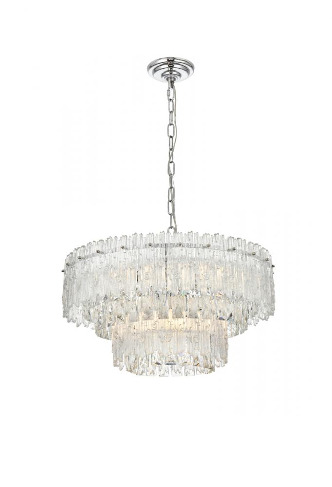 Emilia 21 Inch Pendant Light in Chrome