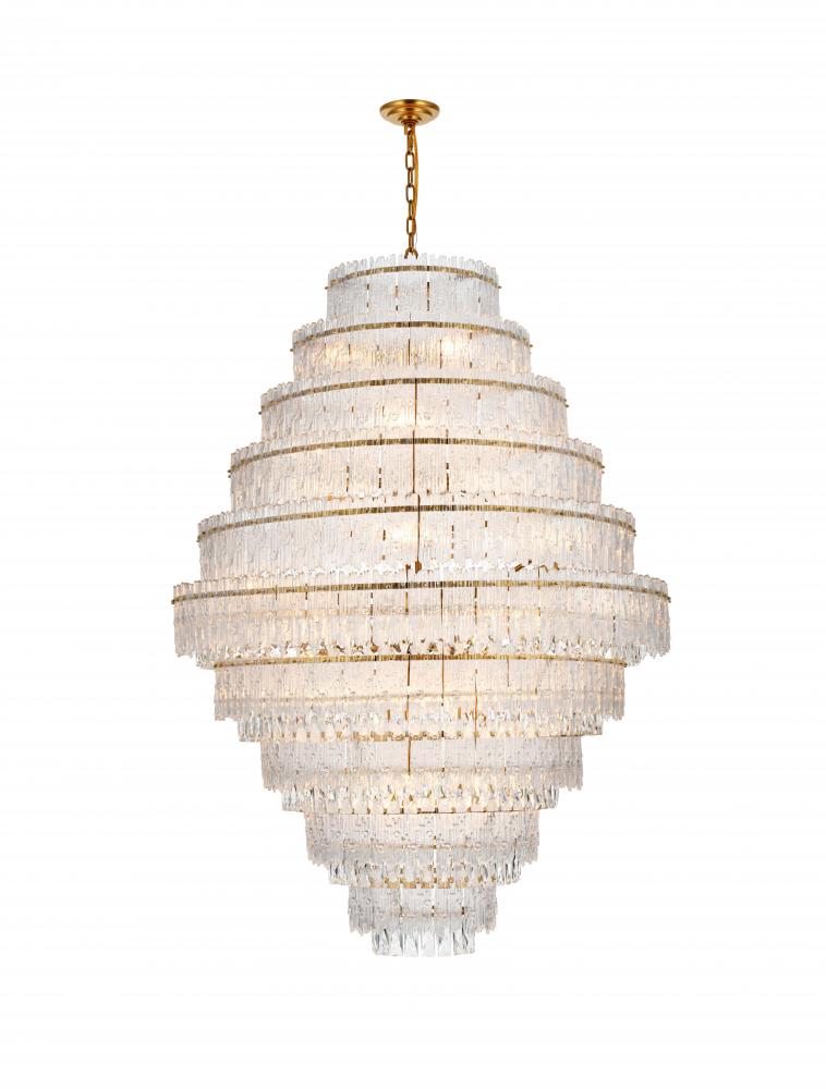 Emilia 42 inch Chandelier in Satin Gold