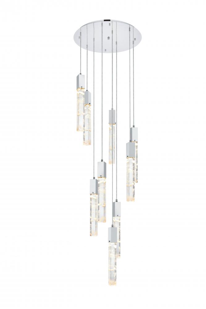 Aurora 24 inch Chandelier in Chrome