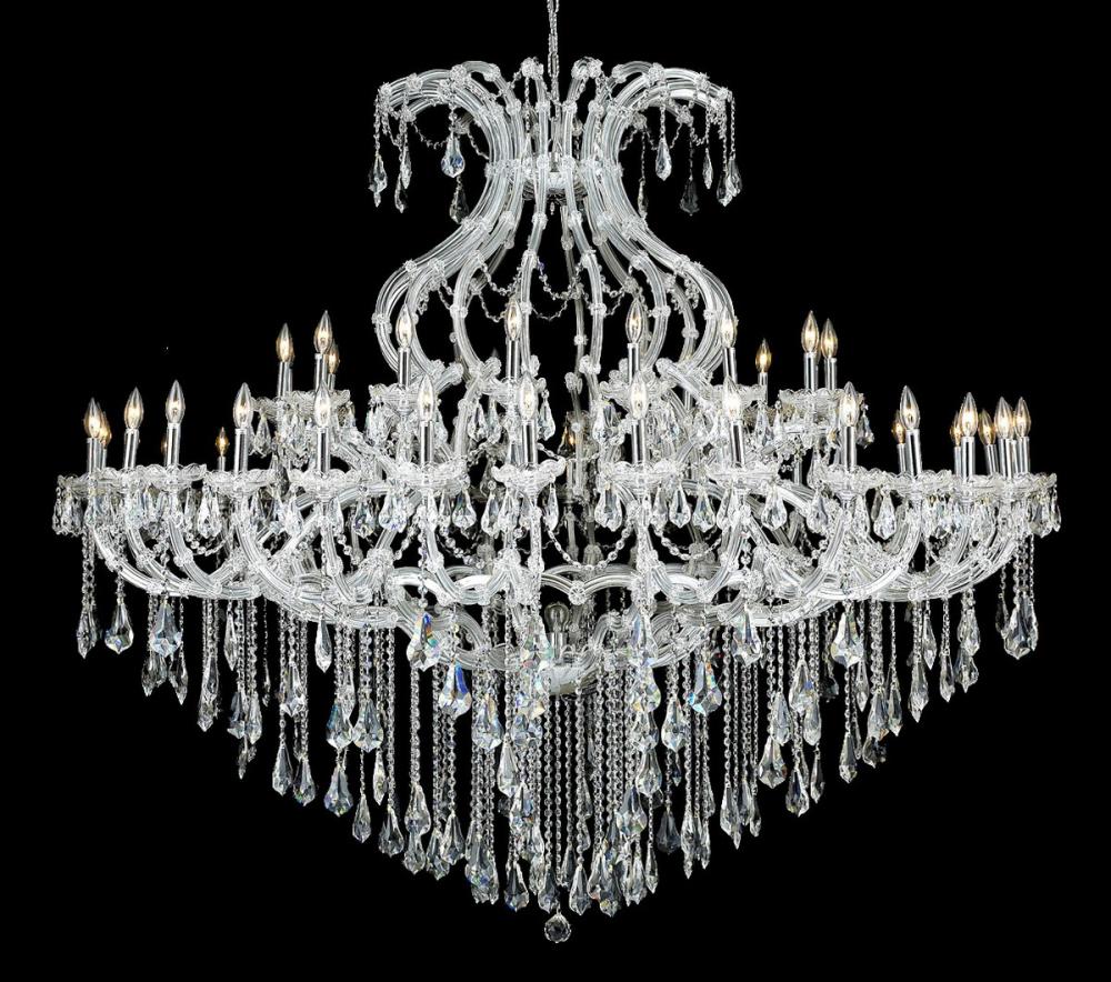 Maria Theresa 49 Light Chrome Chandelier Clear Royal Cut Crystal