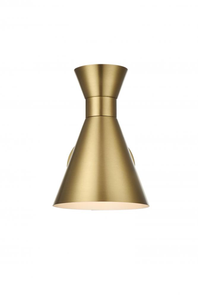 Halycon 6 Inch Wall Sconce in Satin Gold