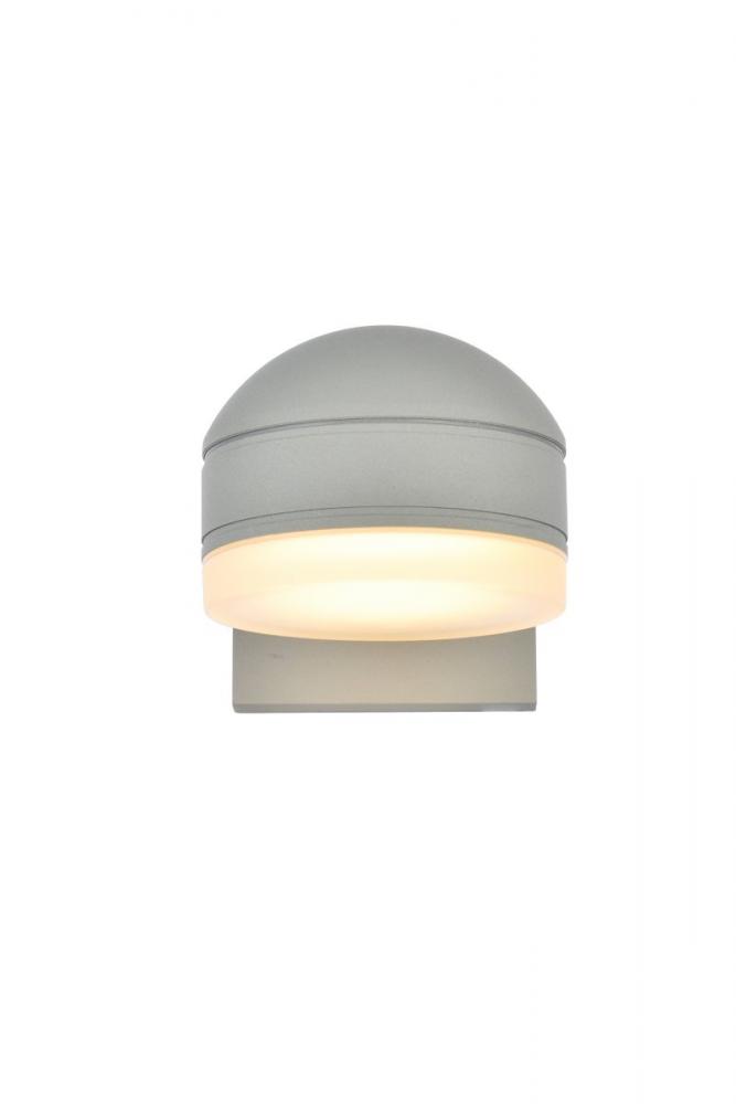 Raine Integrated LED wall sconce in silver