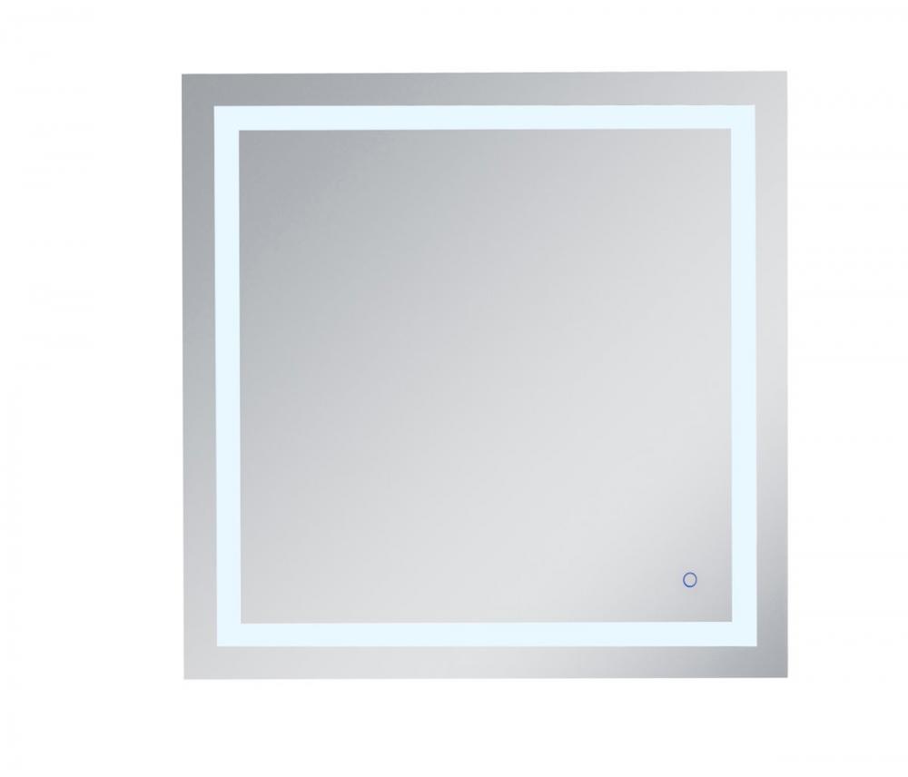 Helios 36inx36in Hardwired LED Mirror with Touch Sensor and Color Changing Temperature