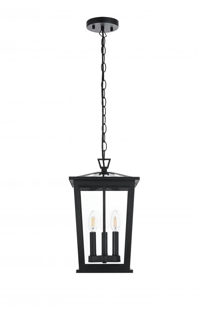 Cayman 7 inch Outdoor Pendant in Black