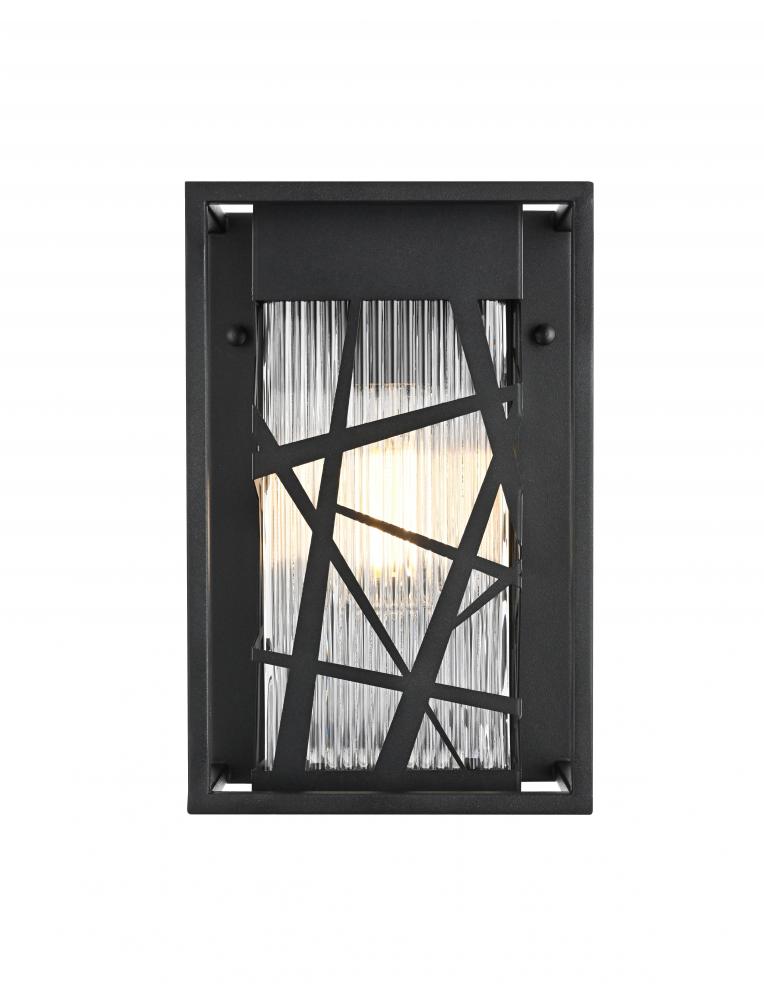 Eyre 7 inch Outdoor Pendant in Black