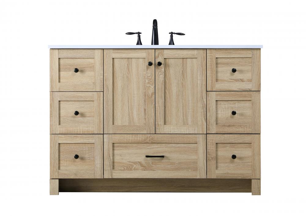 48 inch Single Bathroom Vanity in Mango Wood