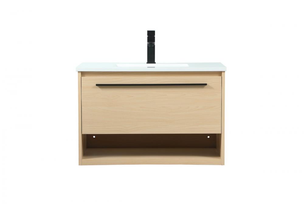 30 Inch Single Bathroom Vanity in Maple