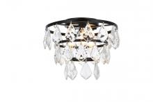 Elegant 1101F10BK - Ella 10 Inch Flush Mount in Black