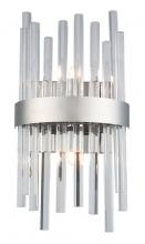 Elegant 3000W8C - Dallas 2 Light Chrome and Clear Wall Sconce Clear Royal Cut Crystal