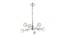 Elegant 3509D24C - Graham 8 Light Pendant in Chrome