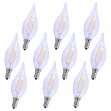 Elegant E12LED104-10PK - LED E12 Candelabra, 2700k, 300 Degree, CRI80, Es, Ul/CUL, 2.5W, 25w Equivalent, 15000hrs