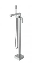 Elegant FAT-8002PCH - Henry Floor Mounted Roman Tub Faucet with Handshower in Chrome