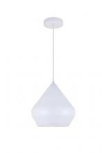 Elegant LD2401WH - Axiom 1 Light White Pendant