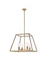 Elegant LD720D24BR - Declan 24 inch pendant in brass