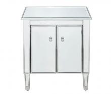 Elegant MF72020 - Cabinet 2 Doors 24in. Wx16in. Dx26in. H in Antique Silver Paint