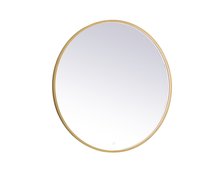 Elegant MRE6042BR - Pier 42 inch LED mirror with adjustable color temperature 3000K/4200K/6400K in brass