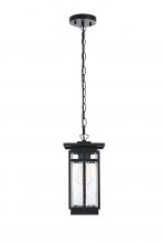 Elegant OD321H14BK - Livingston 7 inch Outdoor Pendant in Black