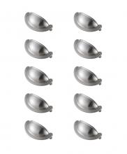 Elegant PL3001-NK-10PK - Claude 2-3/4" Center to Center Brushed Nickel Cup Bar Pull Multipack (Set of 10)