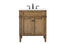 Elegant VF12530DW - 30 Inch Single Bathroom Vanity in Driftwood