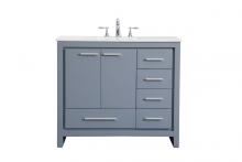 Elegant VF12840GR - 40 In. Single Bathroom Vanity Set in Grey