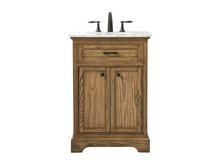 Elegant VF15024DW - 24 Inch Single Bathroom Vanity in Driftwood