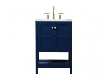 Elegant VF16424BL - 24 inch Single bathroom vanity in blue