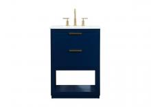 Elegant VF19224BL - 24 Inch Single Bathroom Vanity in Blue