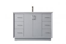 Elegant VF19648GR - 48 Inch SIngle Bathroom Vanity In Grey