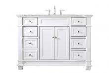 Elegant VF50048WH - 48 Inch Single Bathroom Vanity Set in White