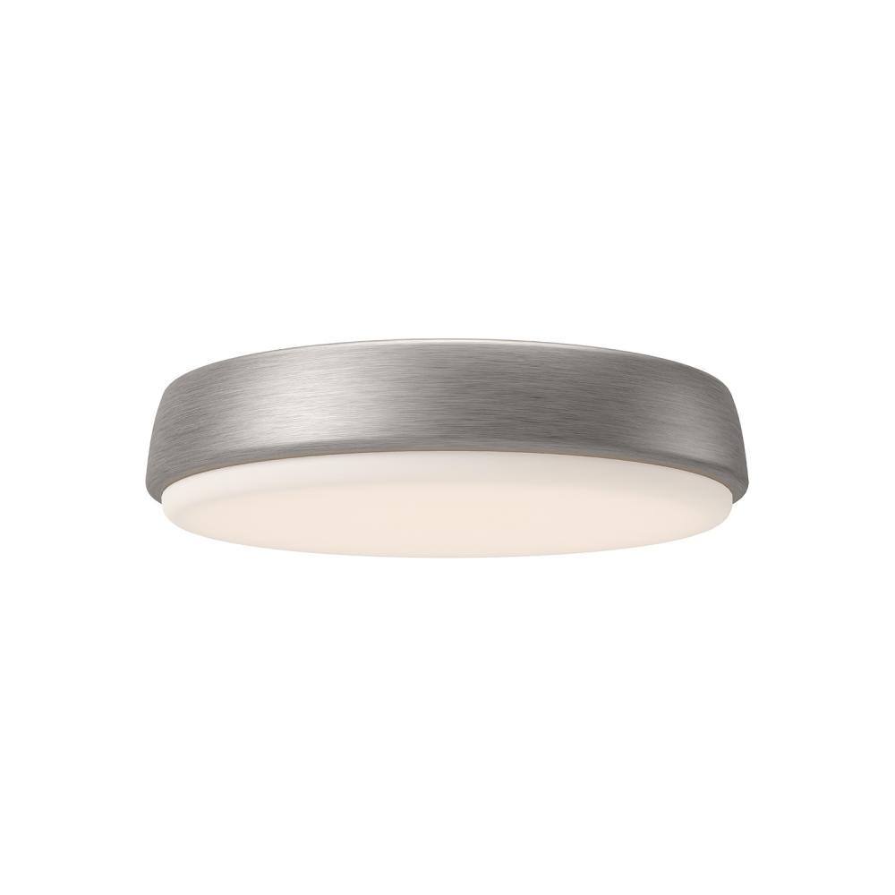 Laval 11-in Brushed Nickel LED Flush Mount