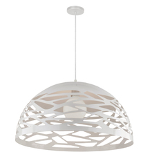 Dainolite COR-201P-WH - 1 Light Pendant, Matte White Finish