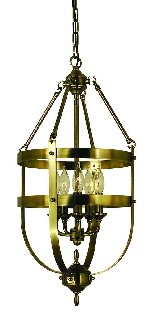 5-Light Mahogany Bronze Hannover Dining Chandelier