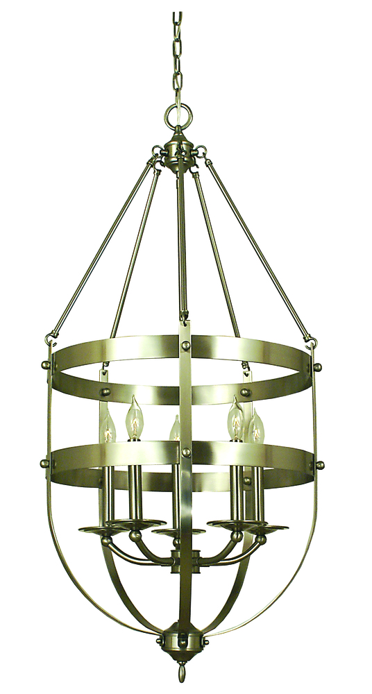 5-Light Mahogany Bronze Hannover Dining Chandelier