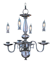 Framburg 9143 PB - 4-Light Polished Brass Jamestown Mini Chandelier