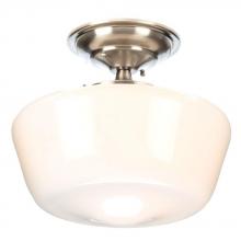 World Imports WI900737 - Luray Collection 1-Light Brushed Nickel Semi-Flush Mount Light