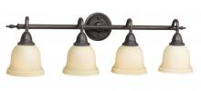 World Imports WI838488 - 4-Light Oil-Rubbed Bronze Bath Bar Light