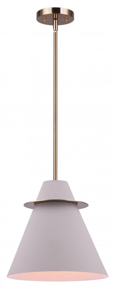 Talia 1 Light Pendant, Gold Finish