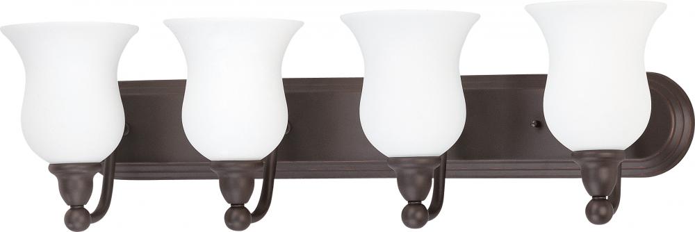 Glenwood ES; 4 Light; Vanity with Satin White Glass; Lamp Included