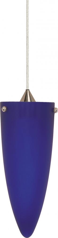 1 Light - 4" - Halogen Pendant - Cobalt Cone