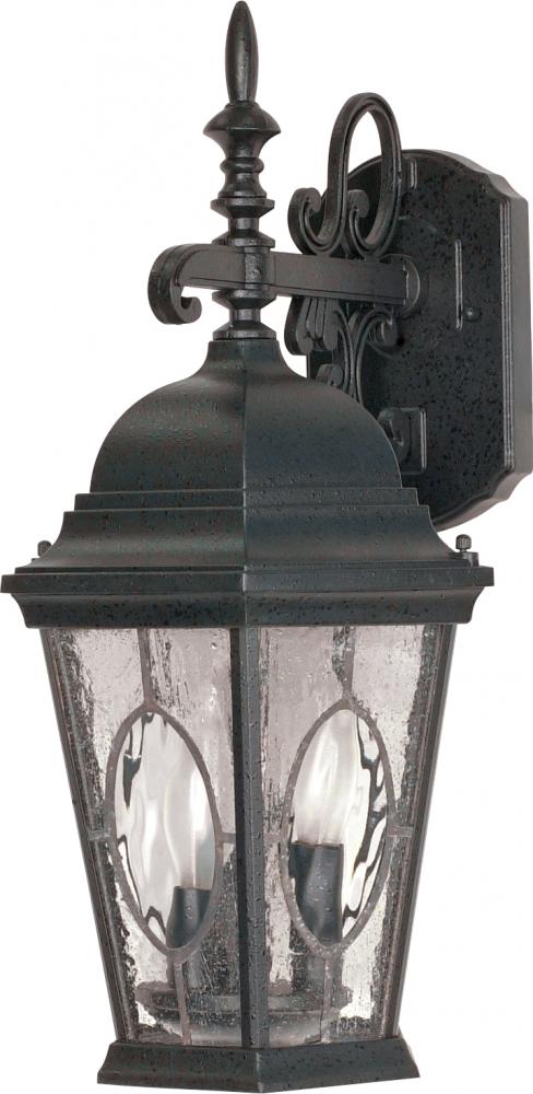 Fordham - 3 Light - 20" - Wall Lantern - Arm Down w/ Clear Water & Seed Glass Panels