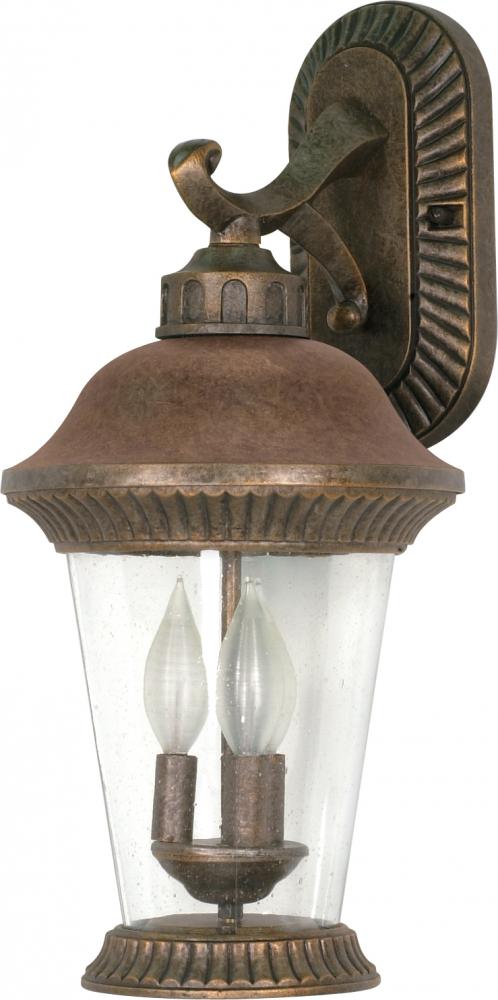 Clarion - 3 Light - 20" - Wall Lantern - Arm Down w/ Clear Seed Glass