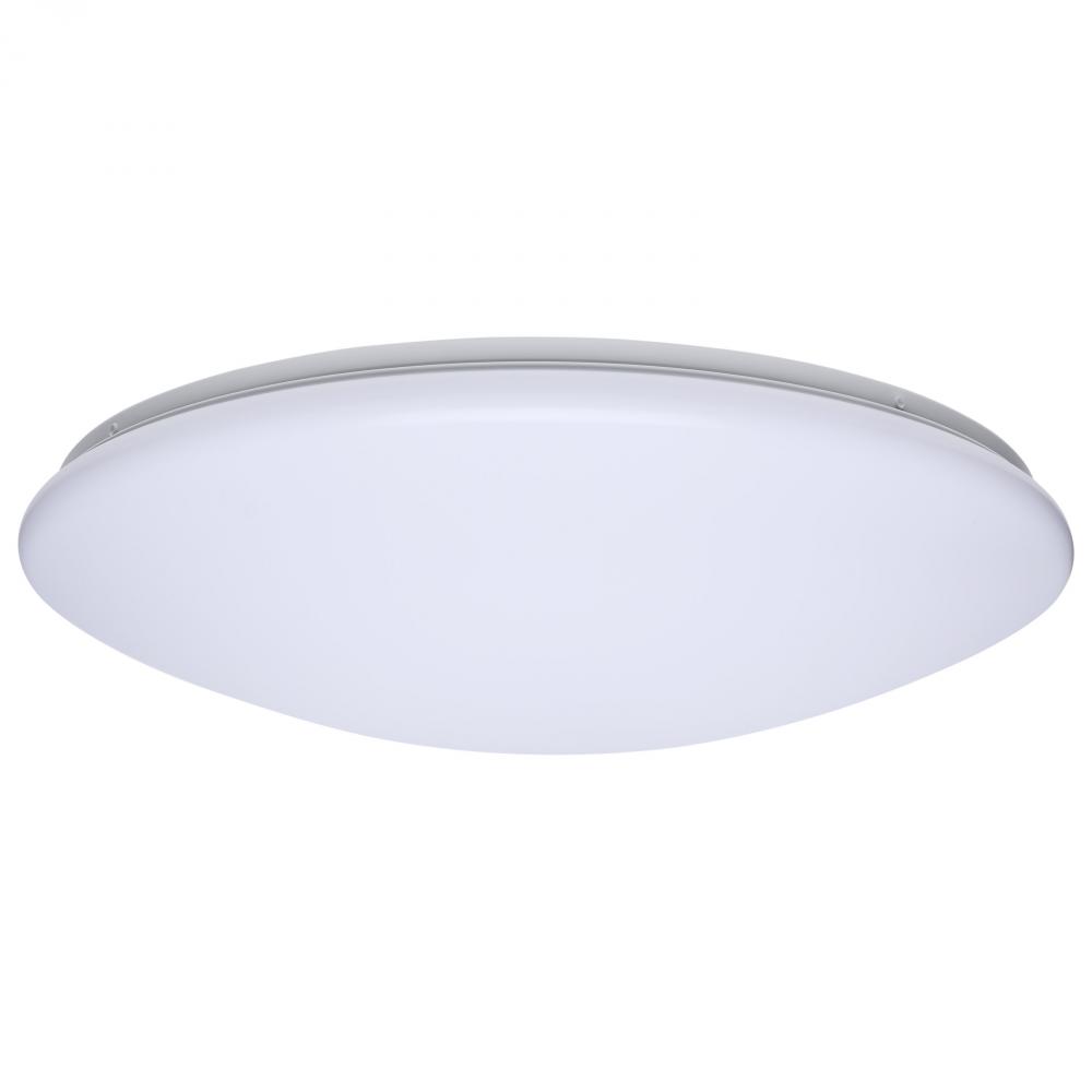 19 Inch LED Cloud Fixture; 25 Watts; 27K/30K/35K/40K/50K CCT Selectable; Round Shape; White Finish;