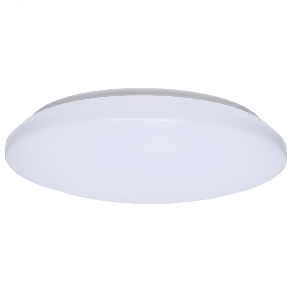 14 Inch LED Cloud Fixture; 17 Watts; 27K/30K/35K/40K/50K CCT Selectable; White Finish; Round Shape;