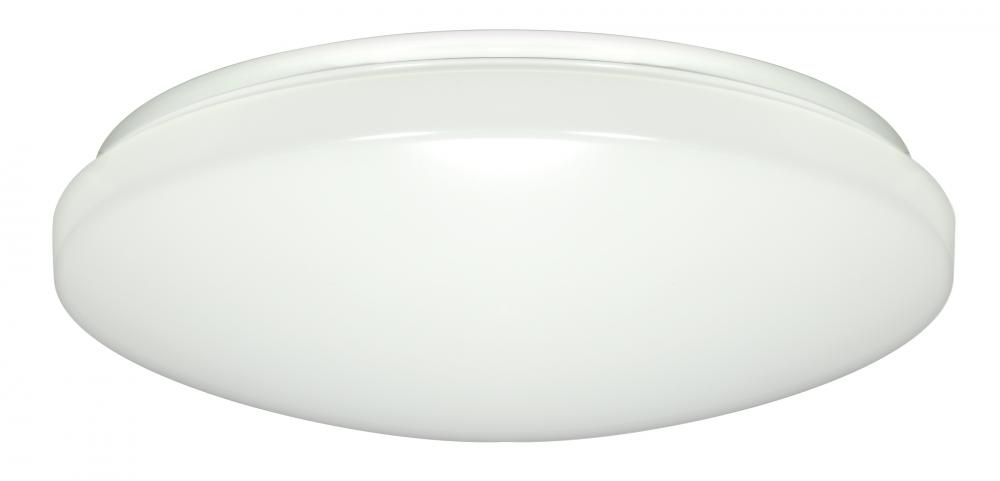 LED - 14" Flushwith Acrylic Lens - 120-277V - White Finish